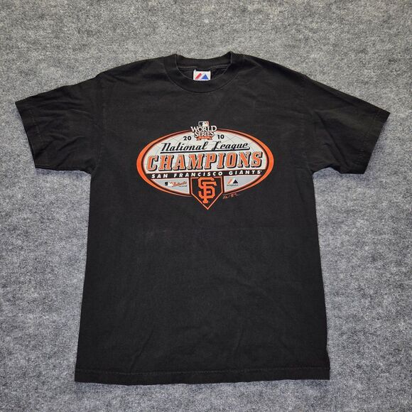 San Francisco Giants Shirt Mens Medium MLB Baseball 2010 Champions Majestic - Picture 1 of 6